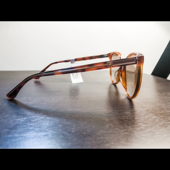 NEW Gucci Round Sunglasses in Blonde Havana main image 8